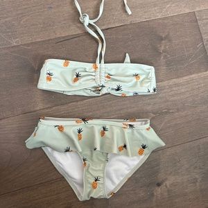 Rylee and Cru girls 8/9 pineapple bikini